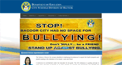 Desktop Screenshot of depedbacoorcity.com